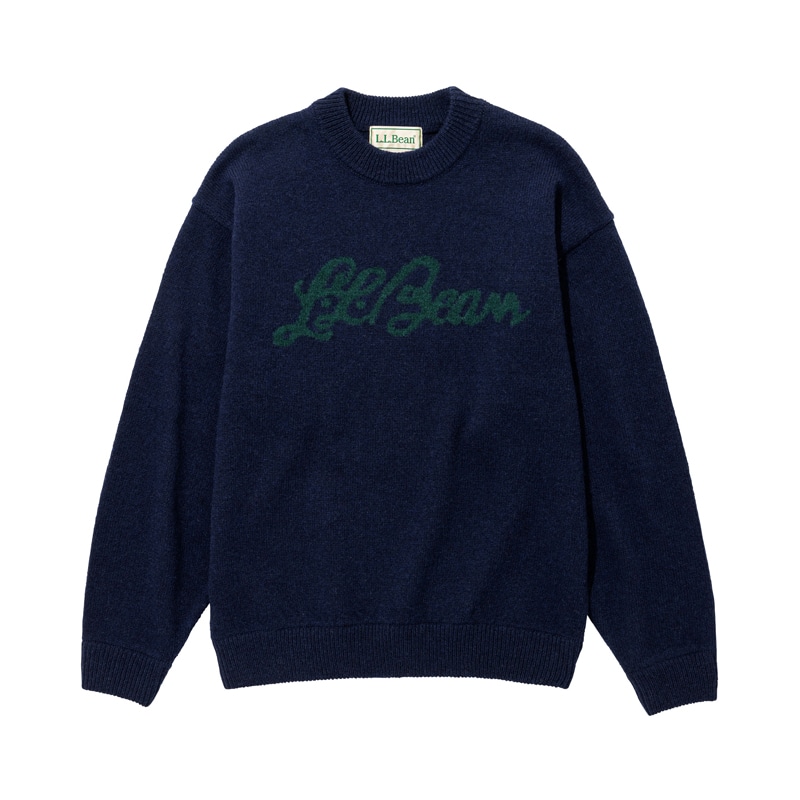 メンズ ジャパン・エディション・ウーリッジ・セーター・スクリプト・ロゴ