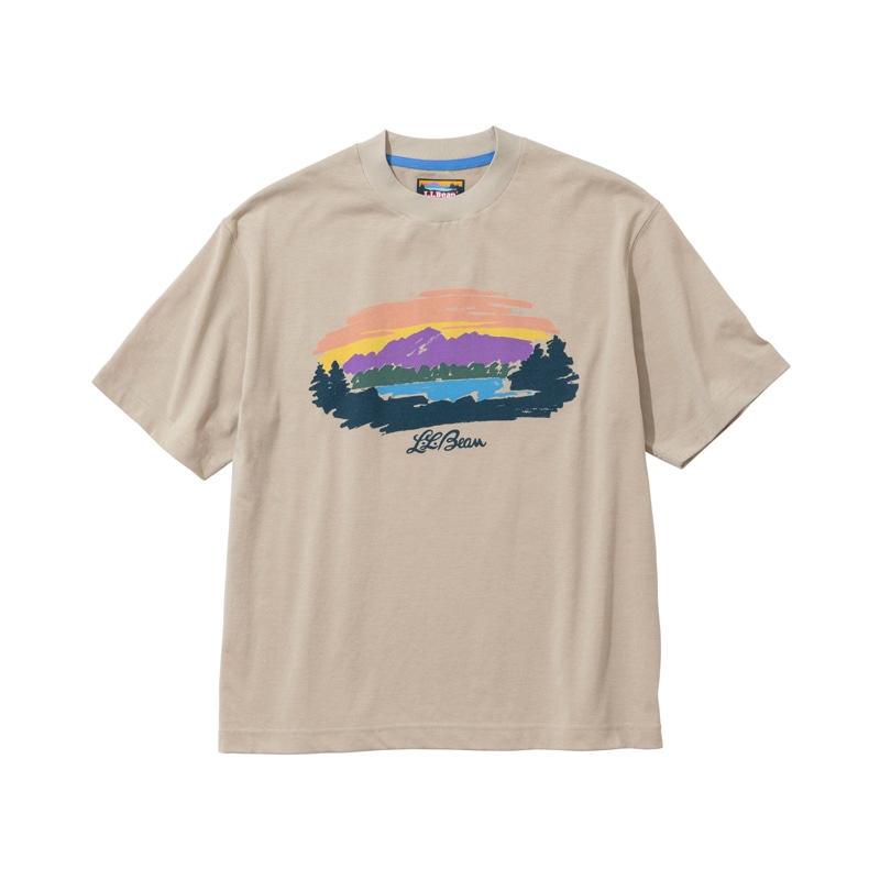 ジャパン・フィット カントン・マウンテン・レイク・グラフィック・ティ