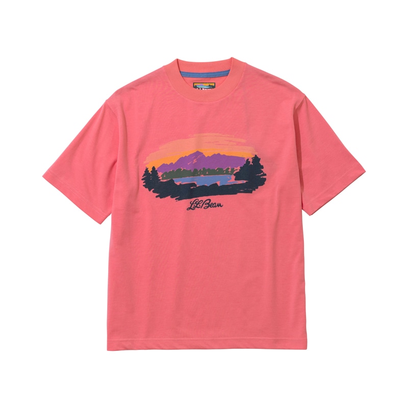 ジャパン・フィット カントン・マウンテン・レイク・グラフィック・ティ