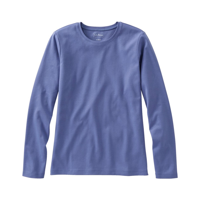 米国フィット・レギュラー エル・エル・ビーン・ティ、長袖 クルーネック
