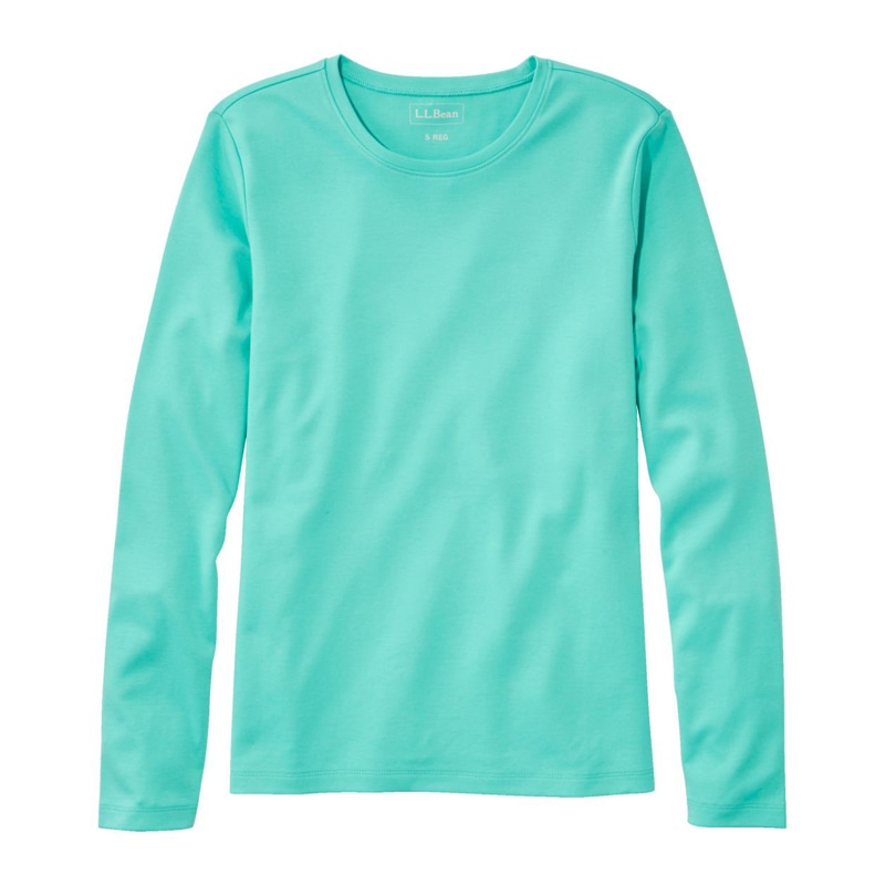 米国フィット・レギュラー エル・エル・ビーン・ティ、長袖 クルーネック
