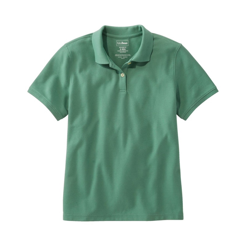 米国フィット・レギュラー プレミアム・ダブル・エル・ポロシャツ、リラックス・フィット 半袖