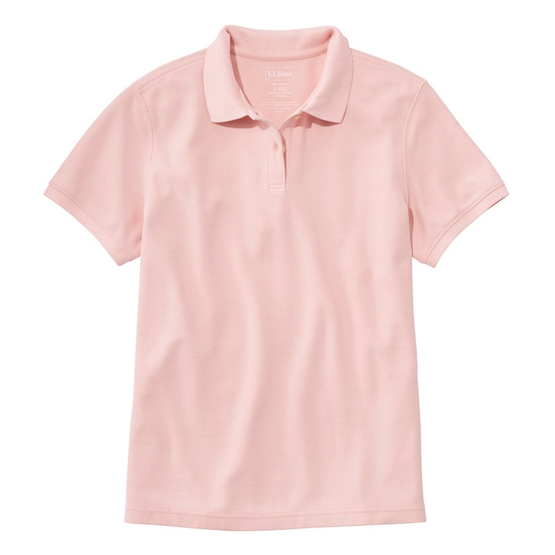 米国フィット・レギュラー プレミアム・ダブル・エル・ポロシャツ、リラックス・フィット 半袖