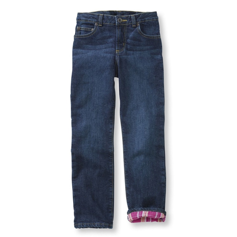 リトルガール ダブル・エル・ジーンズ、ストレートレッグ 裏地付き