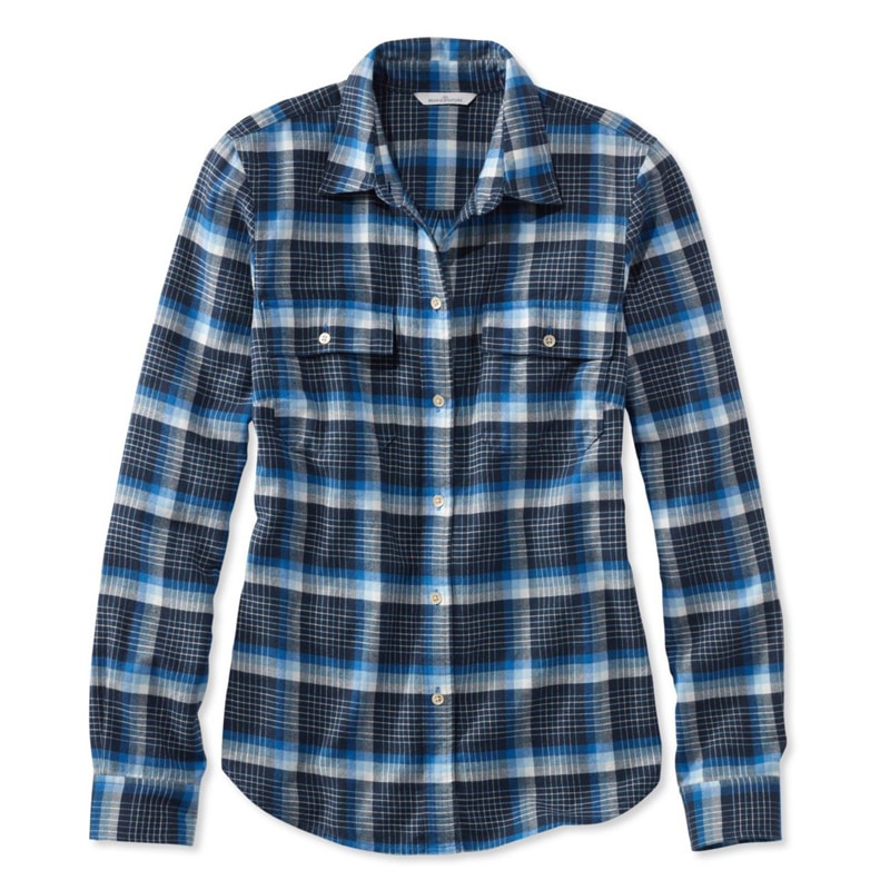 米国フィット・レギュラー シグネチャー・ライトウェイト・フランネル・シャツ、プラッド