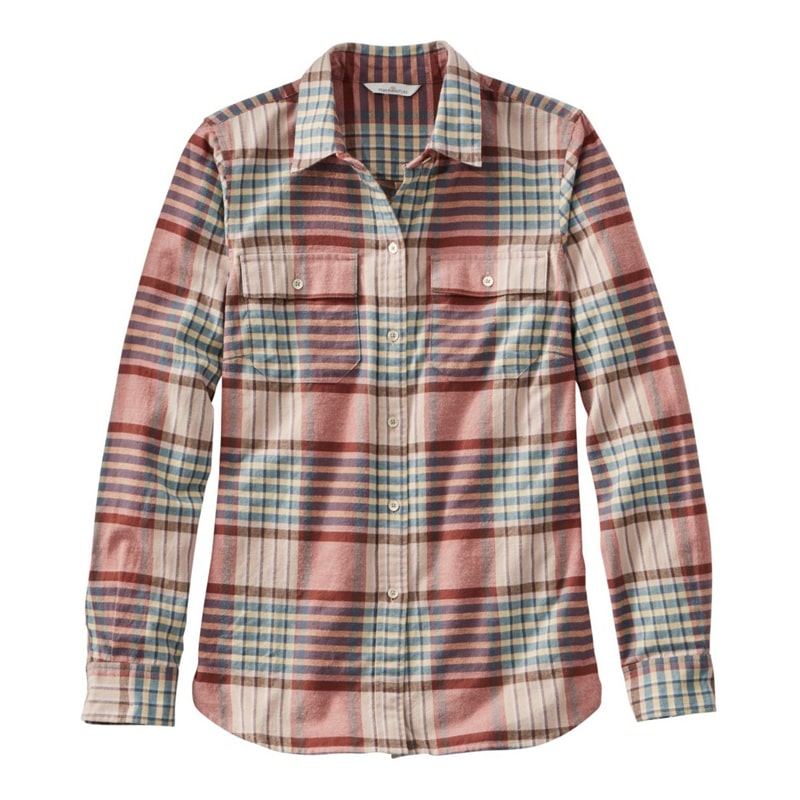 米国フィット・レギュラー シグネチャー・ライトウェイト・フランネル・シャツ、プラッド