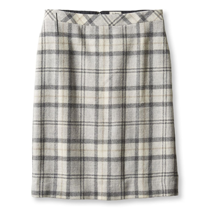 米国フィット・レギュラー イーストポート・ウール・スカート、プラッド