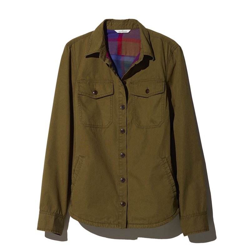 米国フィット・レギュラー シグネチャー・ラインド・ポプリン・シャツ・ジャケット