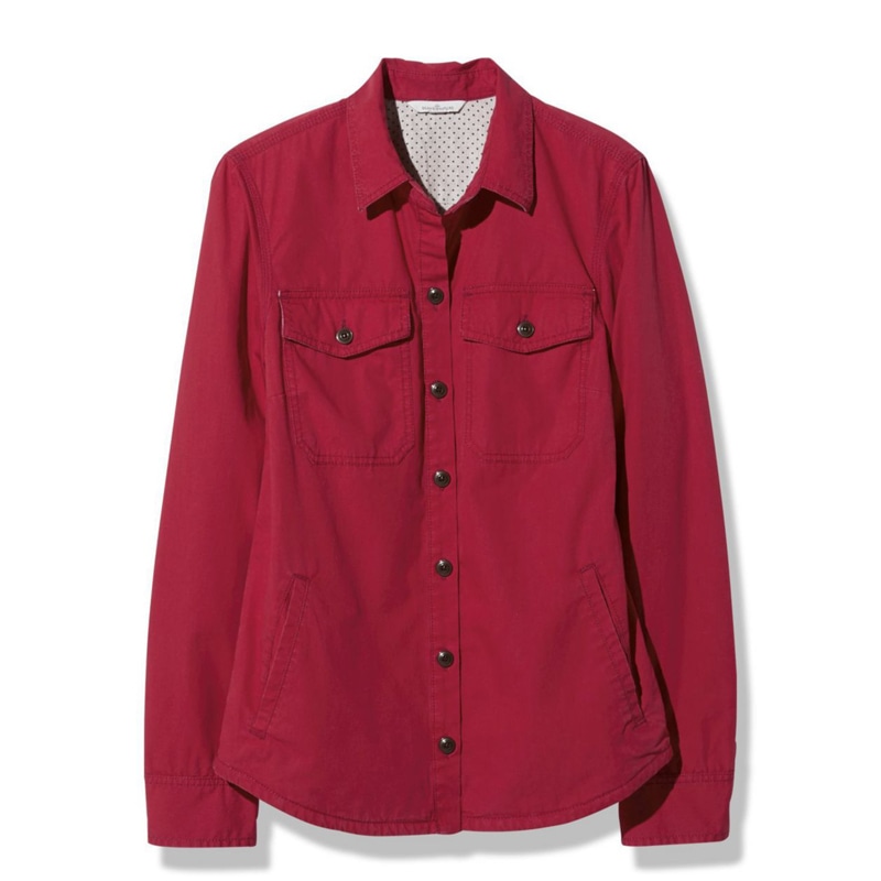 米国フィット・レギュラー シグネチャー・ラインド・ポプリン・シャツ・ジャケット