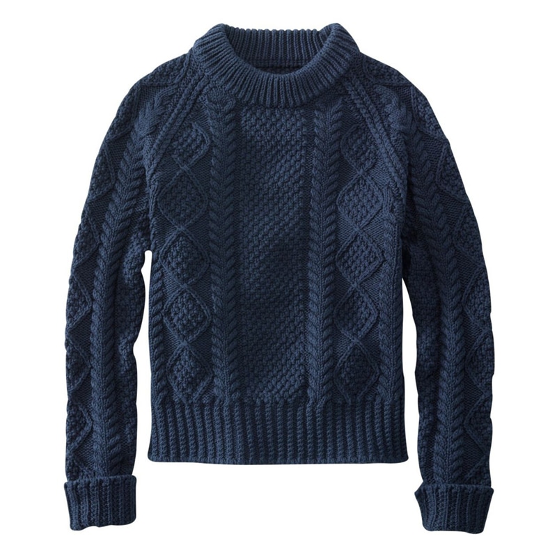 米国フィット・レギュラー シグネチャー・コットン・フィッシャーマン・セーター