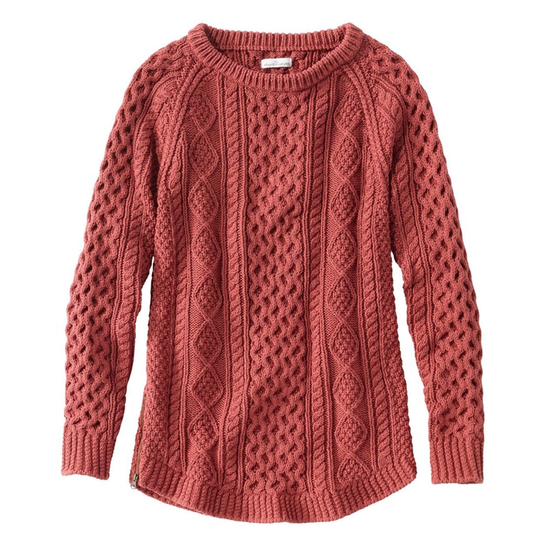 米国フィット・レギュラー シグネチャー・コットン・フィッシャーマン・チュニック・セーター