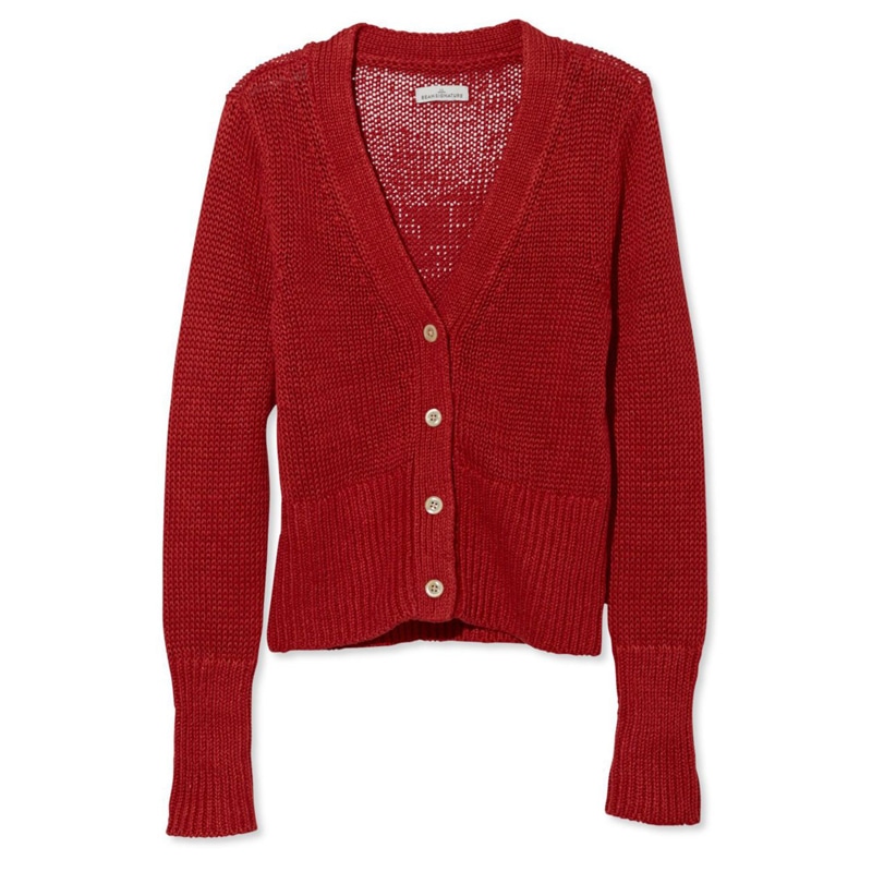 米国フィット・レギュラー シグネチャー・リネン・カーディガン