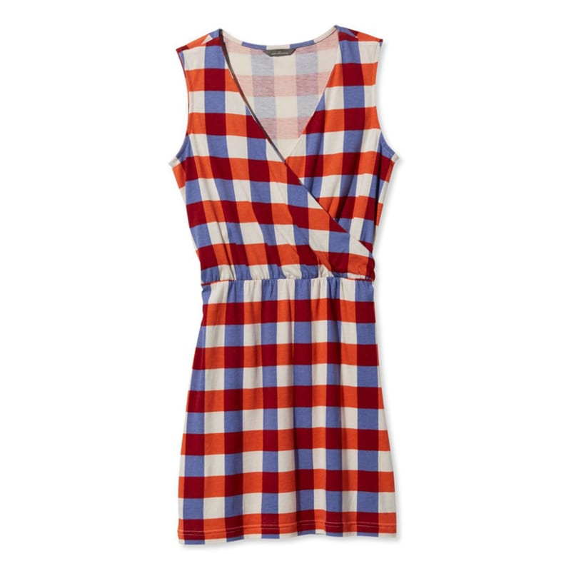米国フィット・レギュラー シグネチャー・スリーブレス・ニット・ドレス、チェック