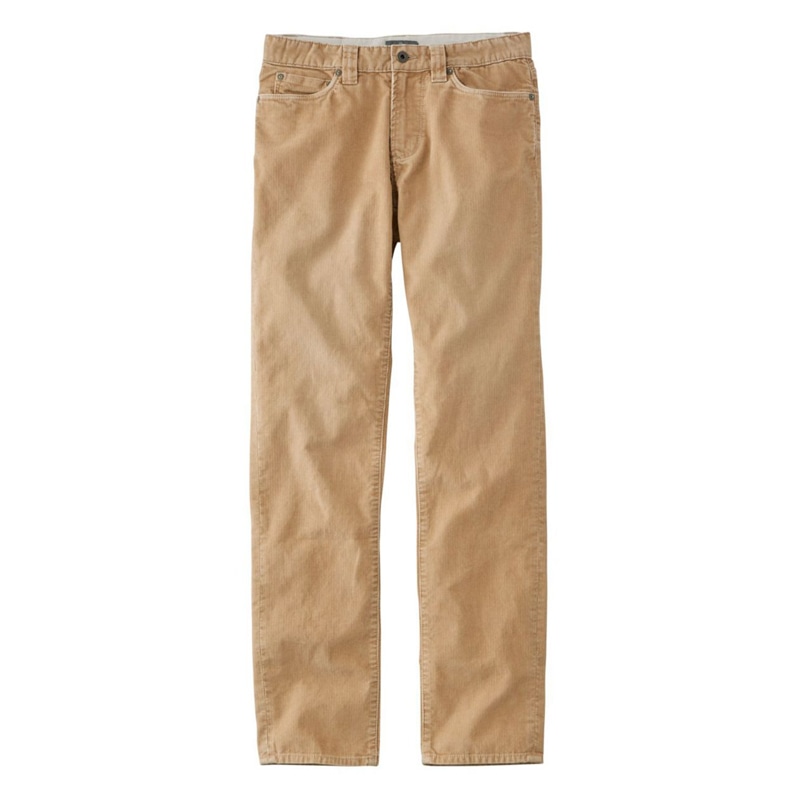 米国フィット・レギュラー シグネチャー・ウオッシュ・コーデュロイ・パンツ、スリム・ストレート