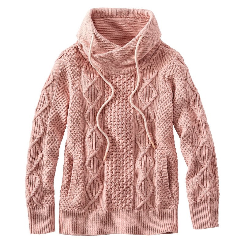 米国フィット・レギュラー シグネチャー・コットン・ファネルネック・フィッシャーマン・セーター