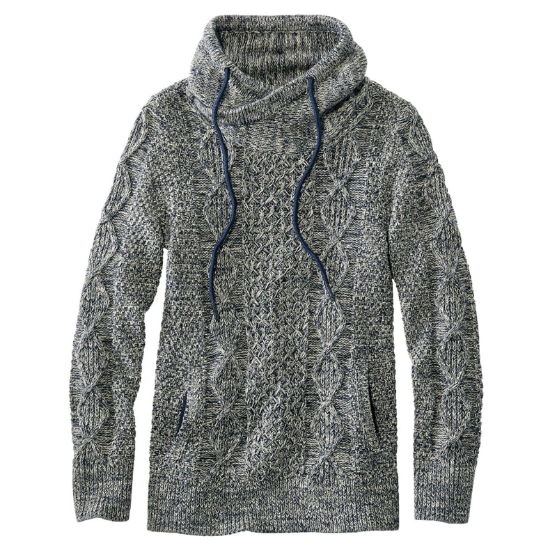 米国フィット・レギュラー シグネチャー・コットン・ファネルネック・フィッシャーマン・セーター