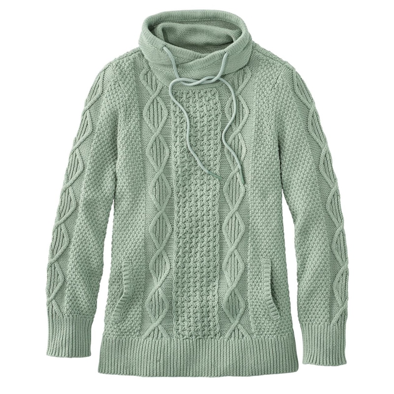 米国フィット・レギュラー シグネチャー・コットン・ファネルネック・フィッシャーマン・セーター