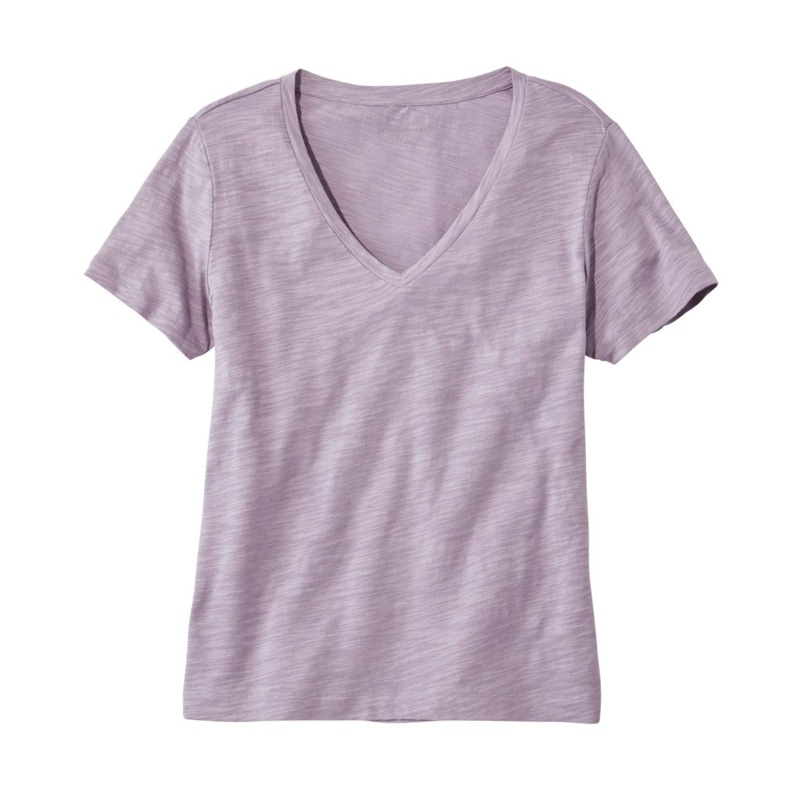 米国フィット・レギュラー シグネチャー・エッセンシャル・ニット・Vネック・ティ、半袖