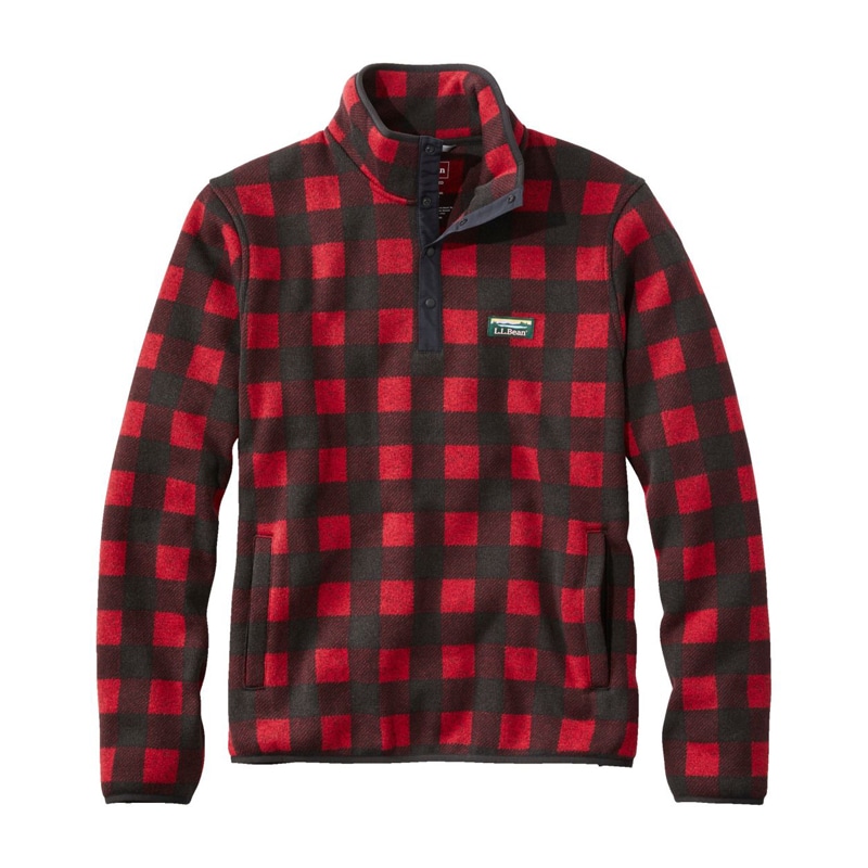 米国フィット・レギュラー エル・エル・ビーン・セーター・フリース・プルオーバー、プリント