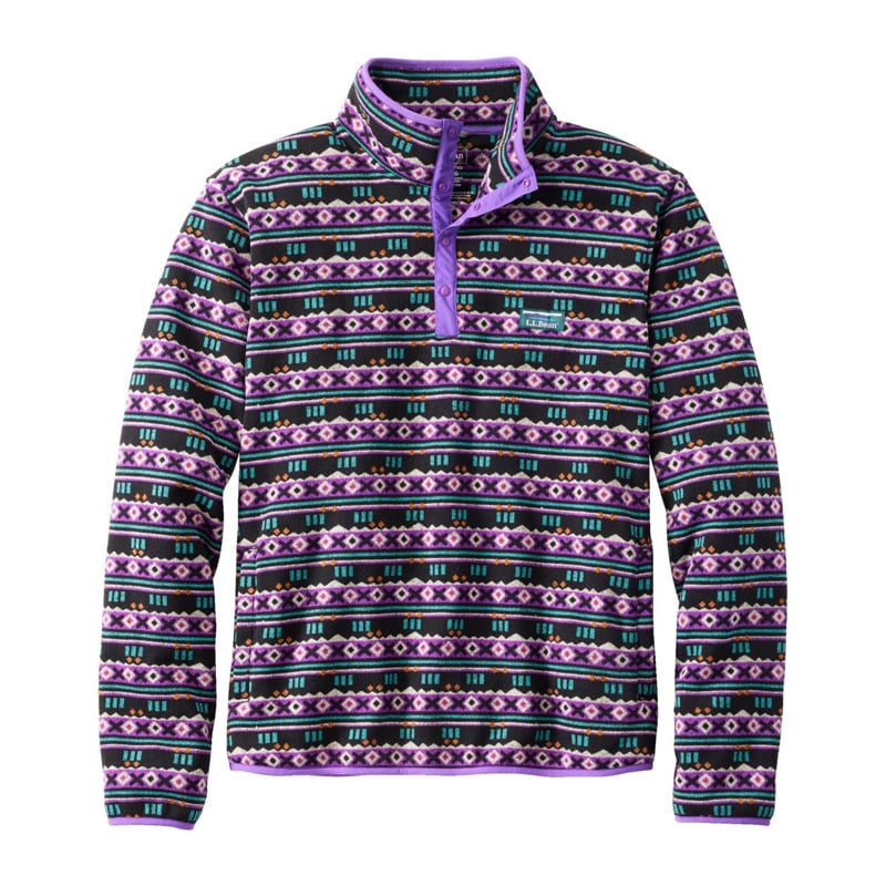 米国フィット・レギュラー エル・エル・ビーン・セーター・フリース・プルオーバー、プリント