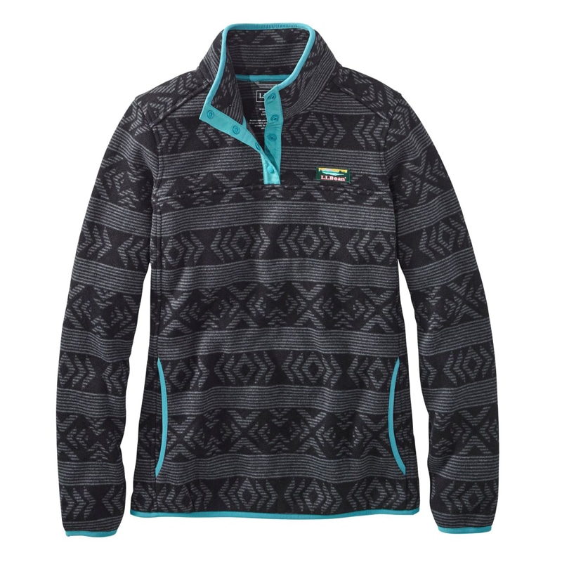 米国フィット・レギュラー エル・エル・ビーン・セーター・フリース・プルオーバー、プリント