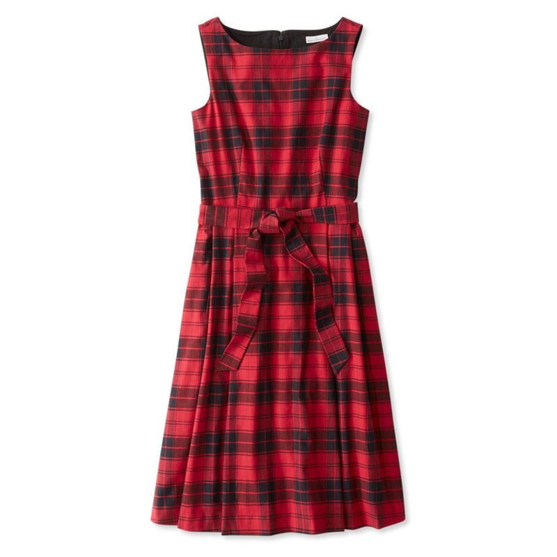 米国フィット・レギュラー シグネチャー・フランネル・ドレス、プラッド