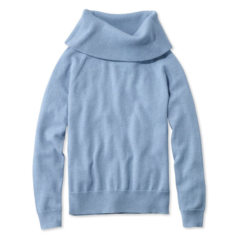 米国フィット・レギュラー シグネチャー・ファイン・ゲージ・コットン/カシミヤ・ファネルネック・セーター