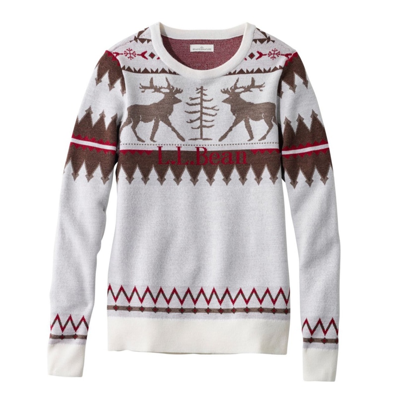 米国フィット・レギュラー シグネチャー・ウォッシャブル・メリノ・テクスチャード・クルーネック・セーター、フェア・アイル