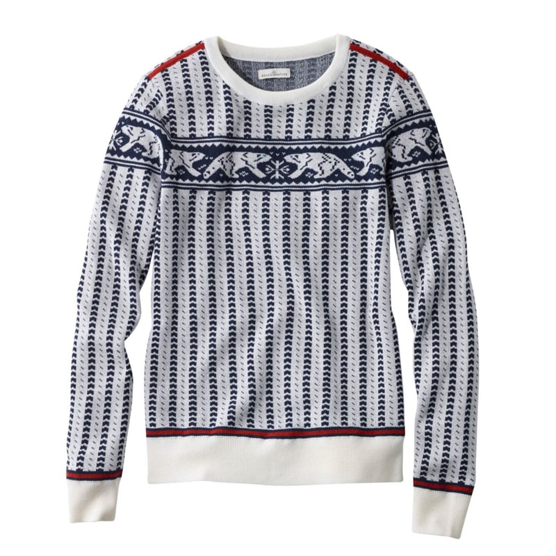 米国フィット・レギュラー シグネチャー・ウォッシャブル・メリノ・テクスチャード・クルーネック・セーター、フェア・アイル