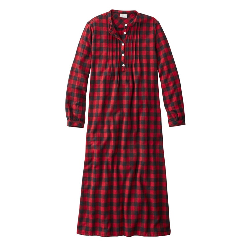 米国フィット・レギュラー スコッチ・プラッド・フランネル・ナイトガウン、プラッド