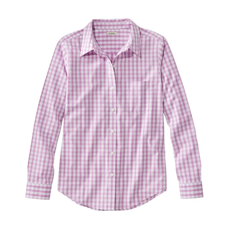 米国フィット・プチ リンクルフリー（形態安定）・ピンポイント・オックスフォード・シャツ、リラックスフィット 長袖 プラッド