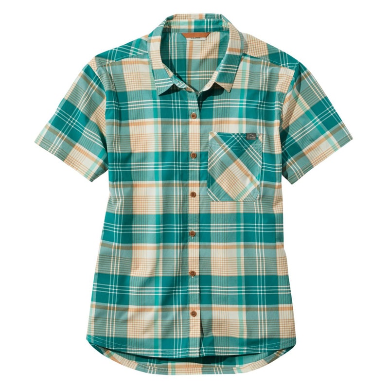 米国フィット・レギュラー ビーチ・クルーザー・サマー・シャツ、半袖 プラッド