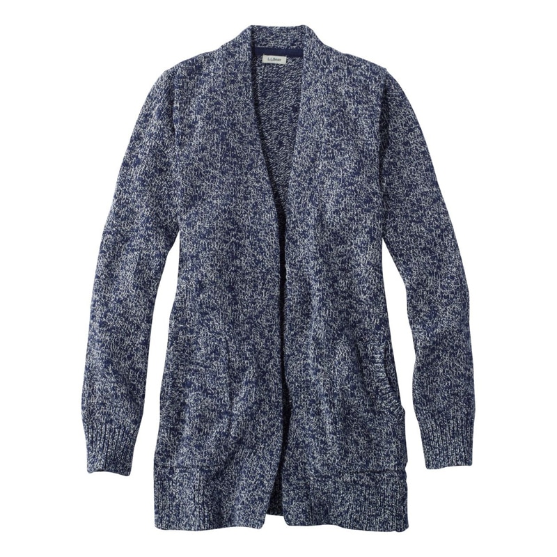 米国フィット・プチ コットン・ラグ・セーター、オープン・カーディガン