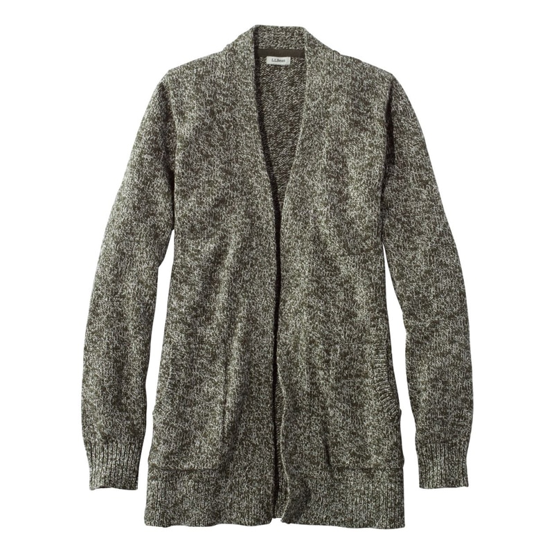 米国フィット・プチ コットン・ラグ・セーター、オープン・カーディガン