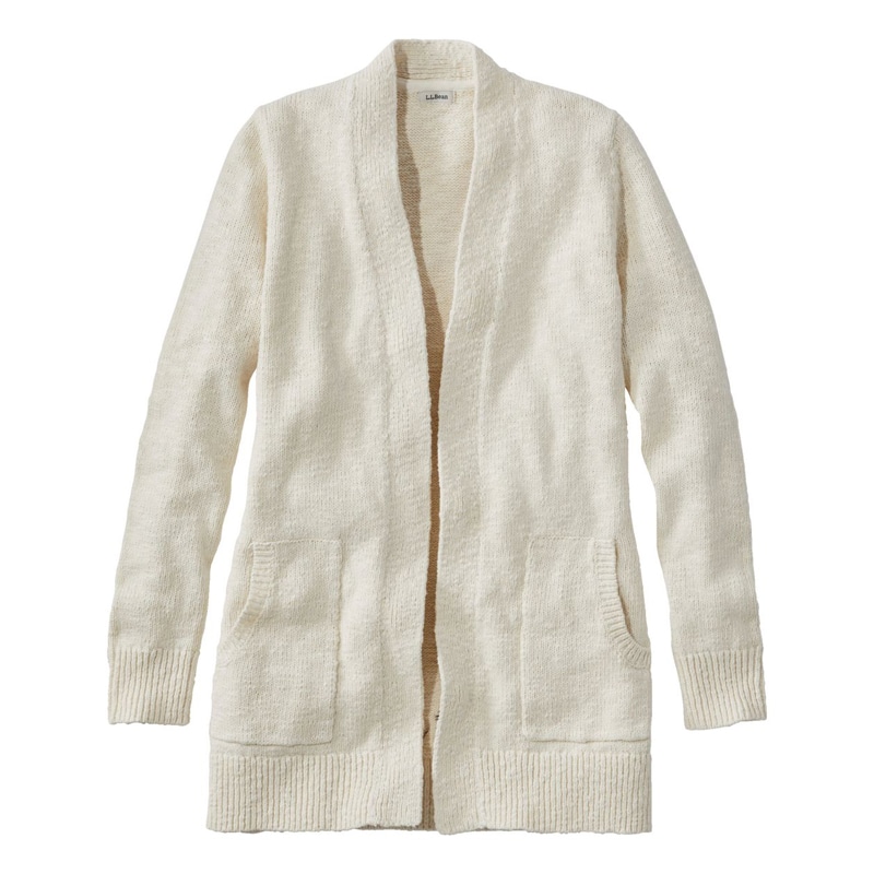 米国フィット・プチ コットン・ラグ・セーター、オープン・カーディガン