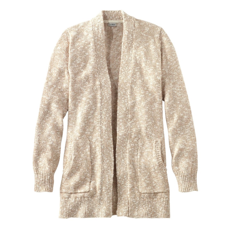 米国フィット・プチ コットン・ラグ・セーター、オープン・カーディガン