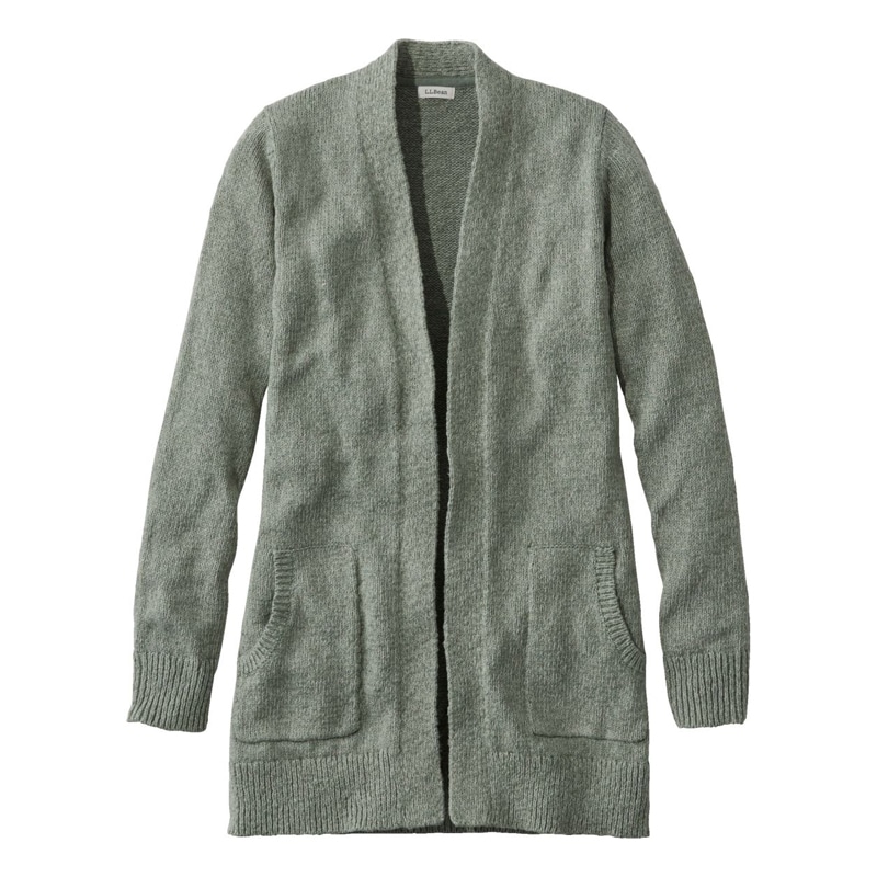 米国フィット・プチ コットン・ラグ・セーター、オープン・カーディガン