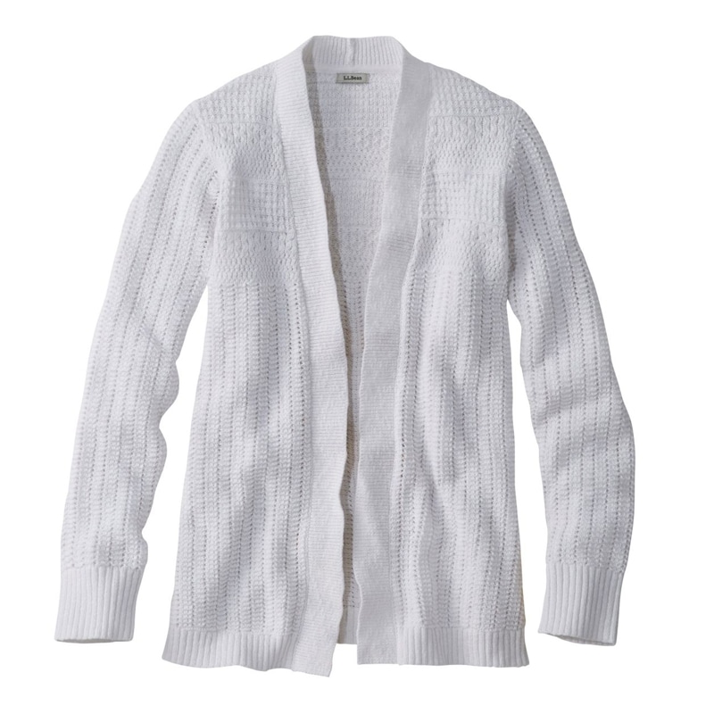 米国フィット・レギュラー ポインテル・ミックス・ステッチ・オープン・カーディガン