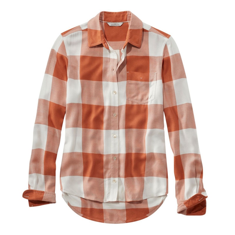 米国フィット・レギュラー シグネチャー・ドレーピー・ボタンフロント・シャツ