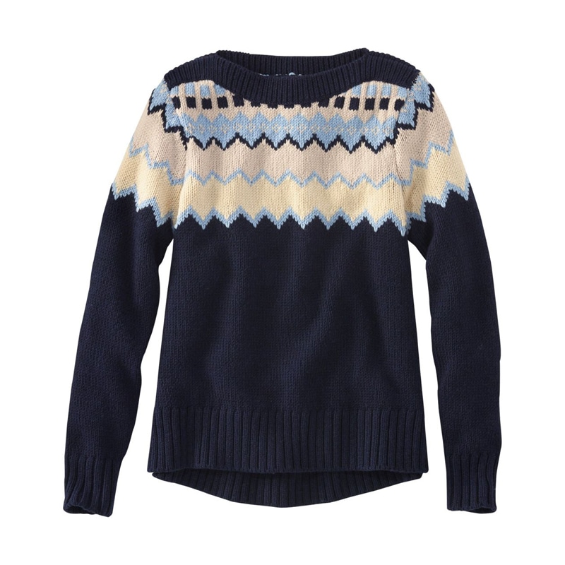 米国フィット・レギュラー シグネチャー・ウォッシャブル・メリノ・ボートネック・セーター、フェア・アイル