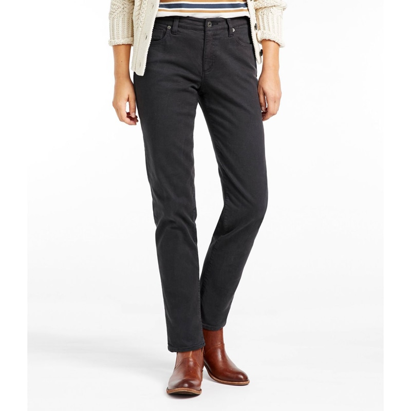 米国フィット・レギュラー シグネチャー・ラインド・ボーイフレンド・ジーンズ、ローライズ ストレートレッグ フランネルラインド