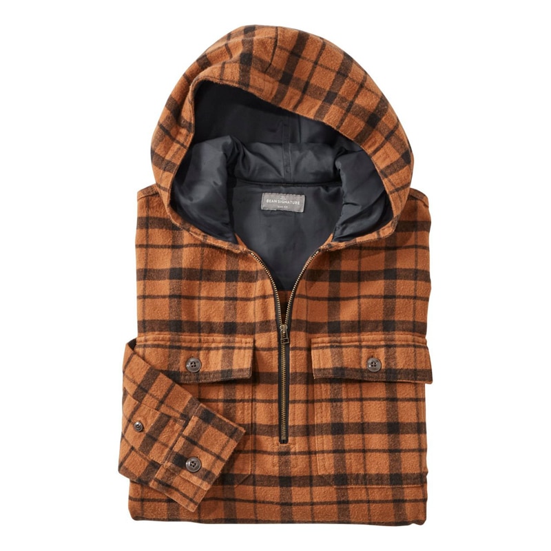 米国フィット・レギュラー シグネチャー・1933 シャミー・クロス・シャツ、長袖　フード付き