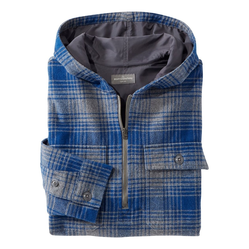 米国フィット・レギュラー シグネチャー・1933 シャミー・クロス・シャツ、長袖　フード付き