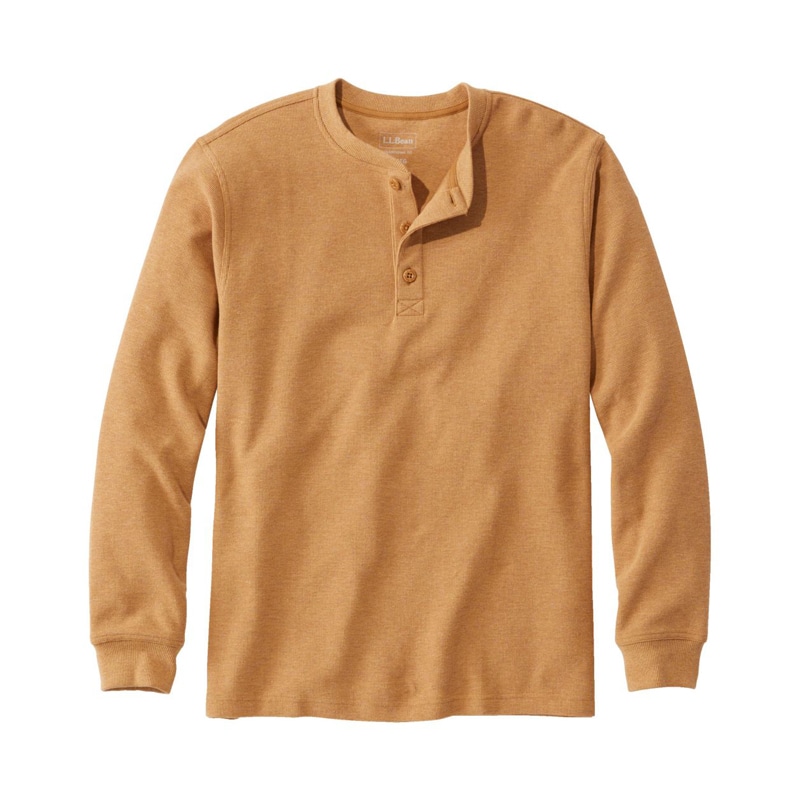 ジャパン・フィット アンシュリンカブル・ミニ・ワッフル・ヘンリー、長袖