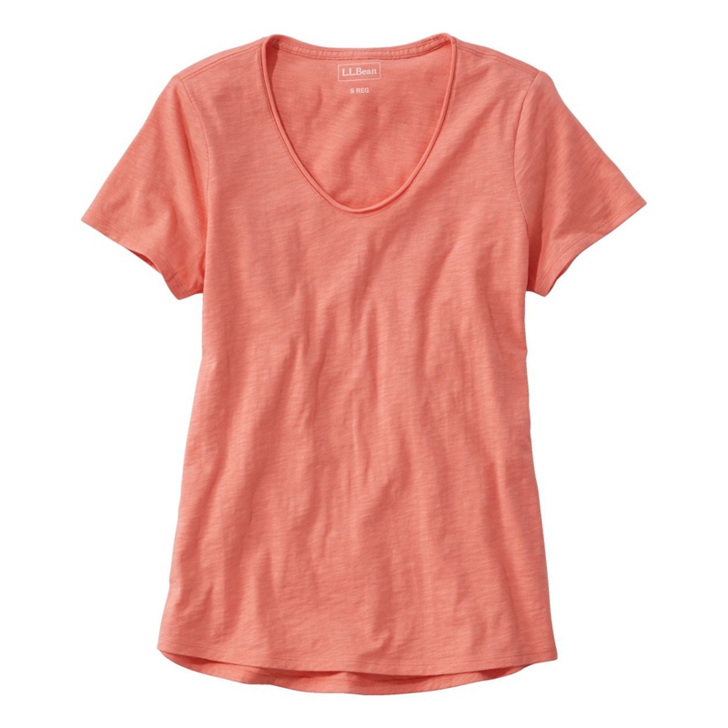 米国フィット・レギュラー オーガニック・コットン・ティ、Vネック 半袖