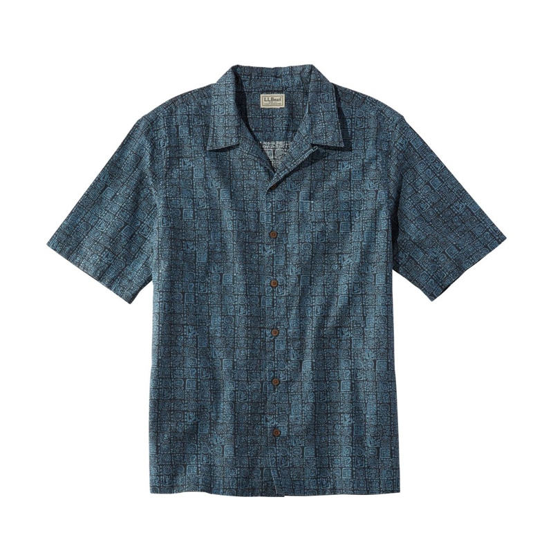 ジャパン・フィット トロピック・シャツ、半袖 プリント