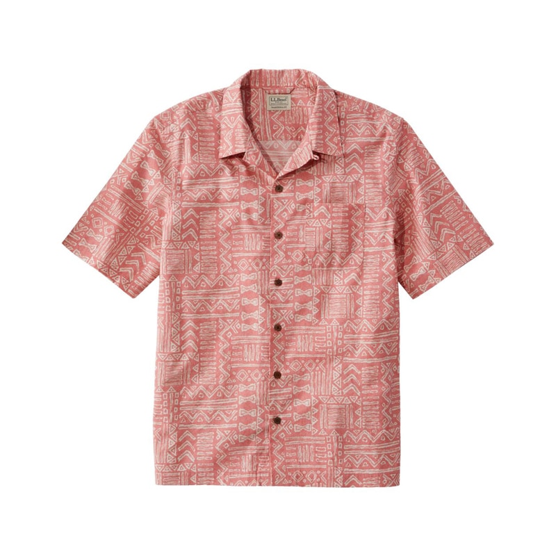 ジャパン・フィット トロピック・シャツ、半袖 プリント