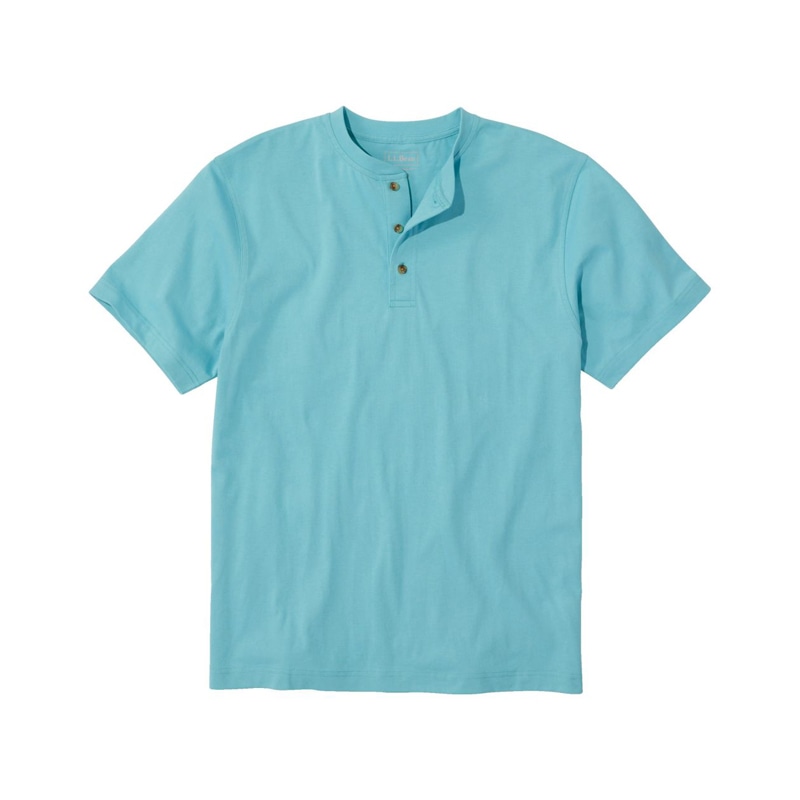 ジャパン・フィット ケアフリー・アンシュリンカブル・ティ、半袖 ヘンリー