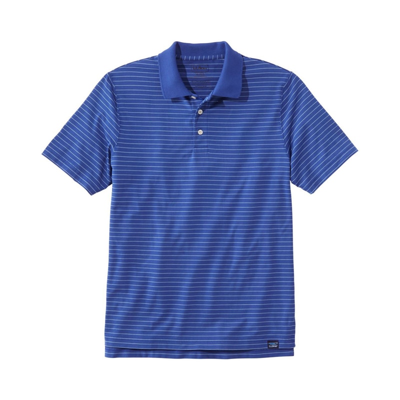 米国フィット・レギュラー バケーションランド・ ピマ・ポロシャツ、半袖 ストライプ