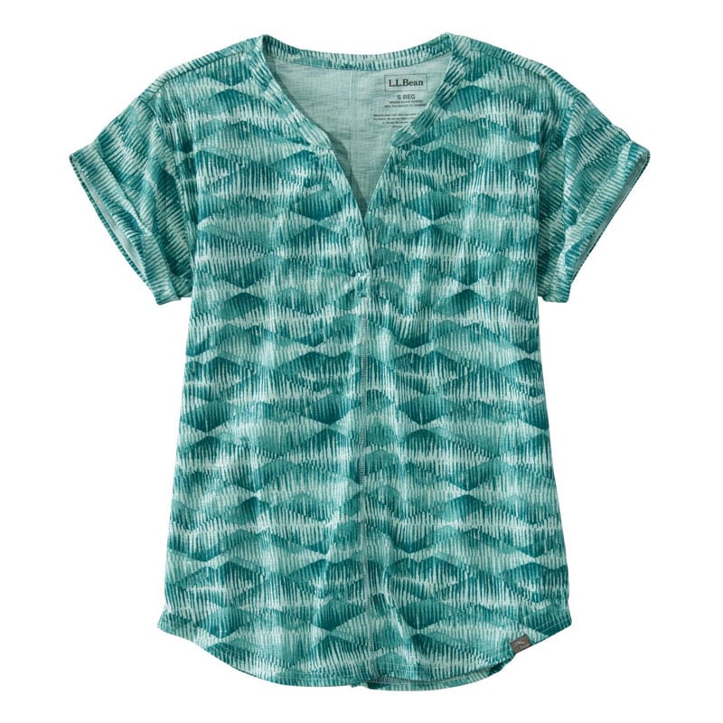 米国フィット・プチ ストリームサイド・ティ、半袖 プリント
